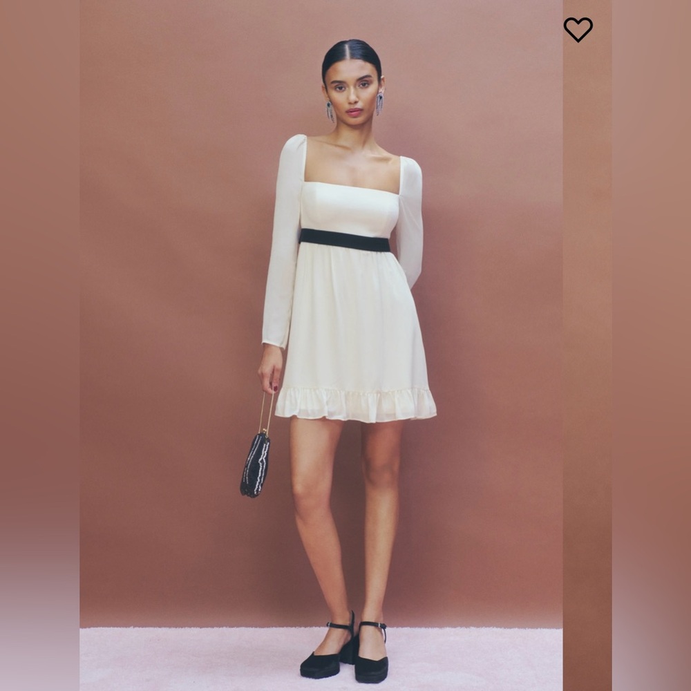 NWT Reformation Silves Dress in cream